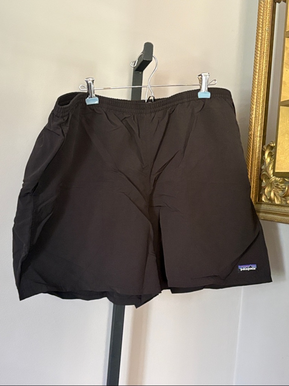 Patagonia XXL Black Baggies 5” Shorts Swim Bathing Suit Trunks
